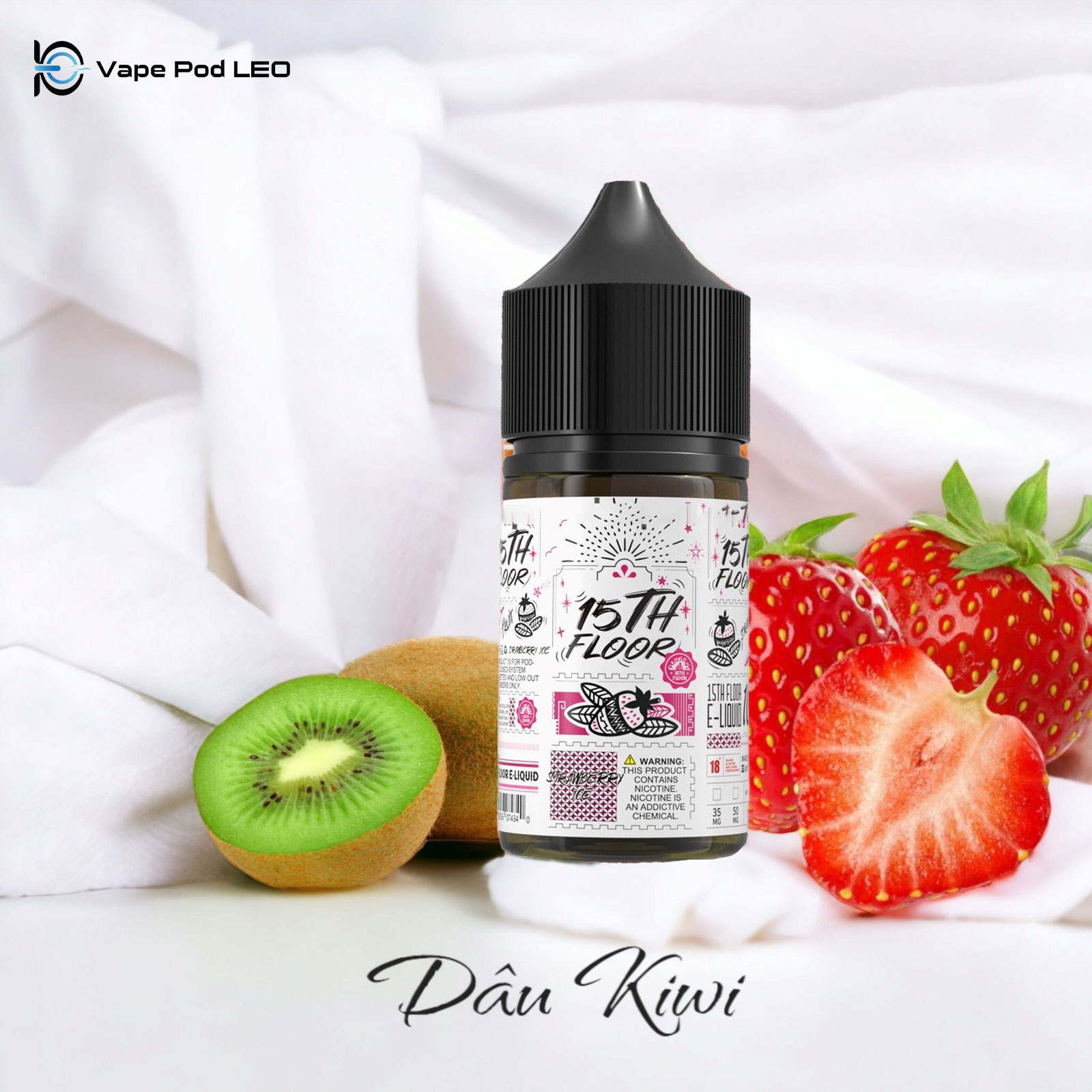 15th Floor Dâu Kiwi Lạnh 30ml Strawberry Kiwi