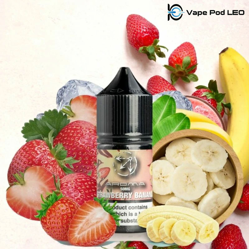 Aroma Dâu Chuối 30ml   Strawberry Banana