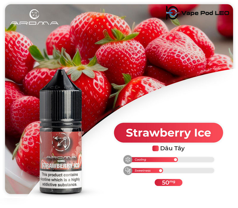 Aroma Dâu lạnh 30ml - Strawberry Ice