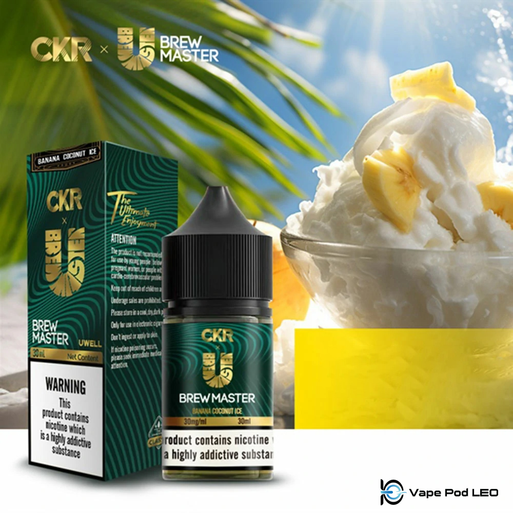 Brew Master Chuối Dừa Lạnh 30ml   Banana Coconut Ice