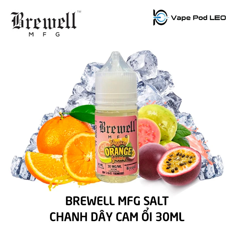 Brewell Chanh Dây Cam Ổi 30ml Passion Orange Guava