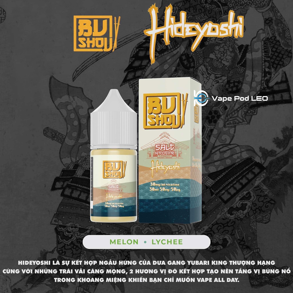 Bushou Dưa Gang Vải 30ml Hideyoshi