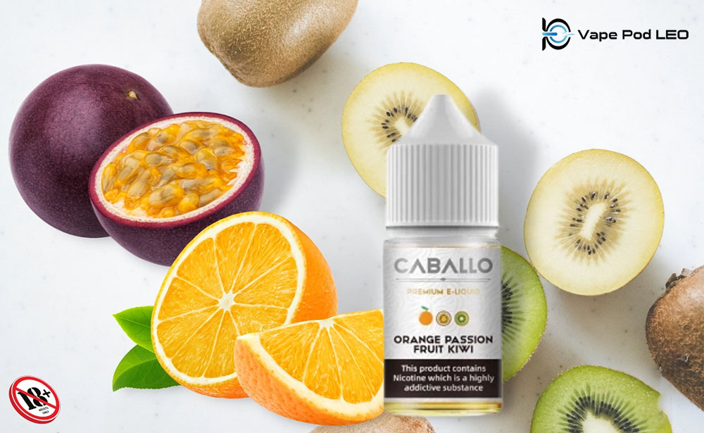 Caballo Cam Chanh Dây Kiwi 30ml Ora Passionfruit Kiwi