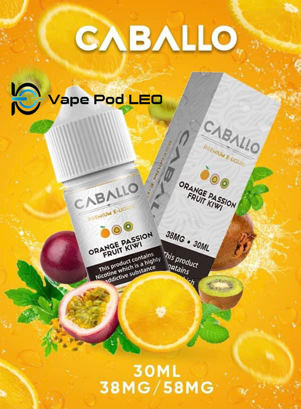 Caballo Cam Chanh Dây Kiwi 30ml Ora Passionfruit Kiwi