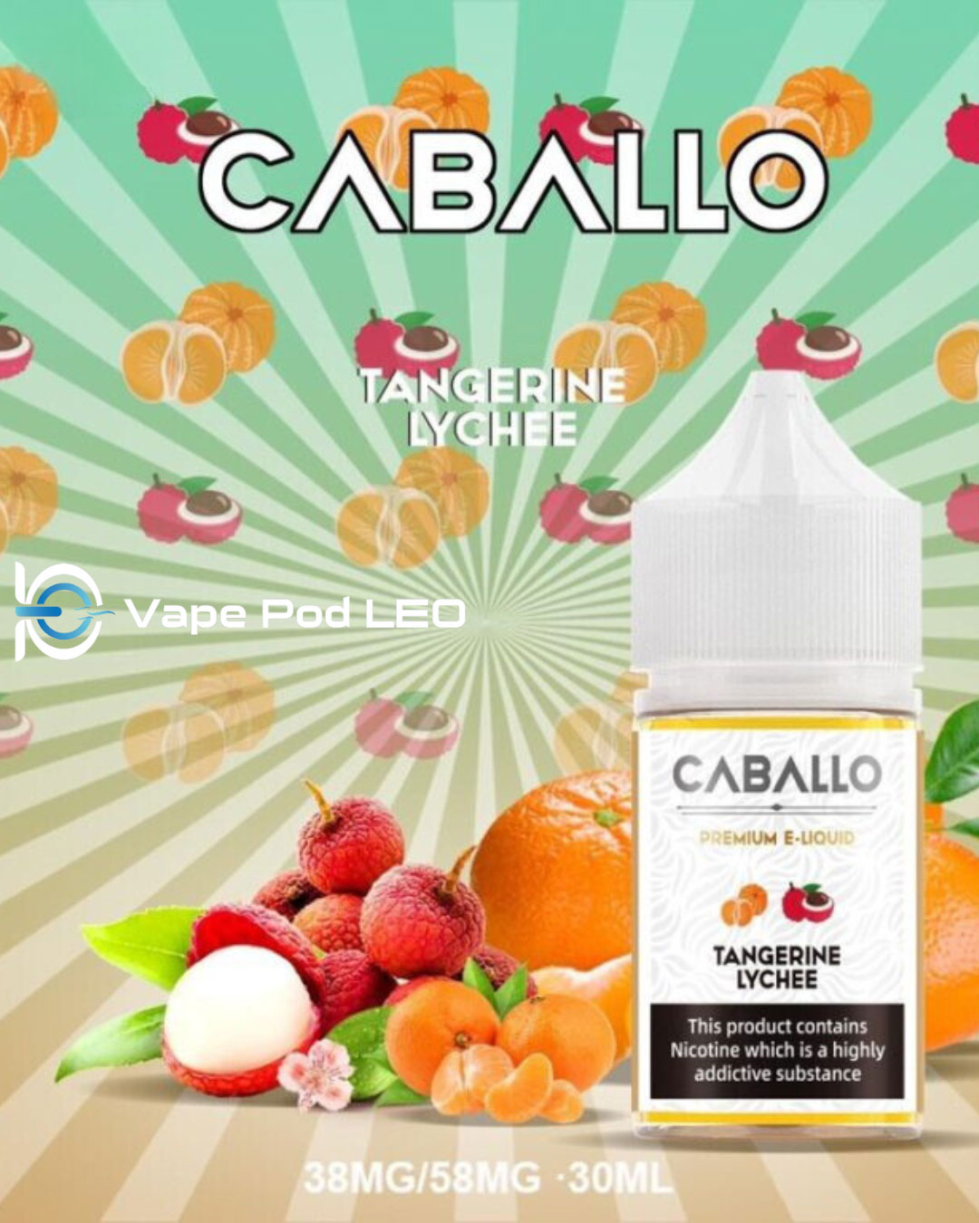 Caballo Quýt Vải 30ml Tangerine Lychee