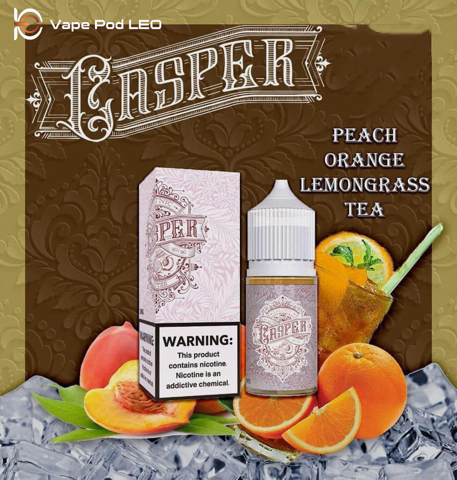 Casper Trà Đào Cam Sả 30ml Peach Orange Lemongrass Tea