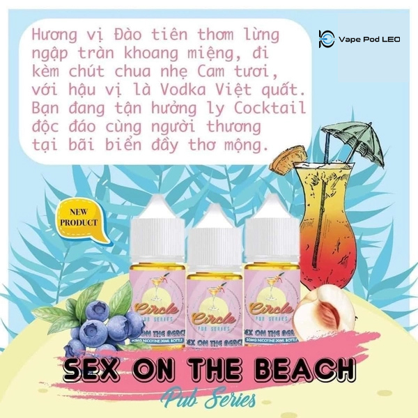 Circle Cam Đào Việt Quất Rum 30ml Sex On The Beach