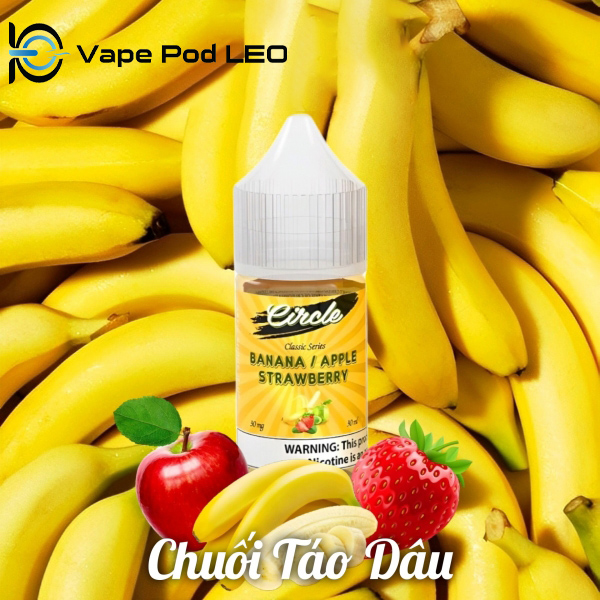 Circle Chuối Táo Dâu 30ml Banana Apple Strawberry