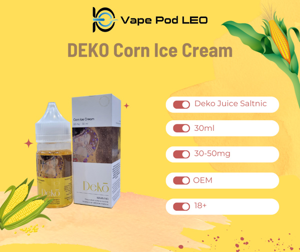 DEKO Kem Bắp 30ml Corn Ice Cream