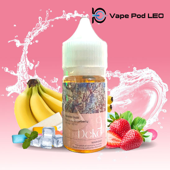 DEKO Kẹo Gum Dâu Chuối 30ml Bubble Gum Strawberry Banana