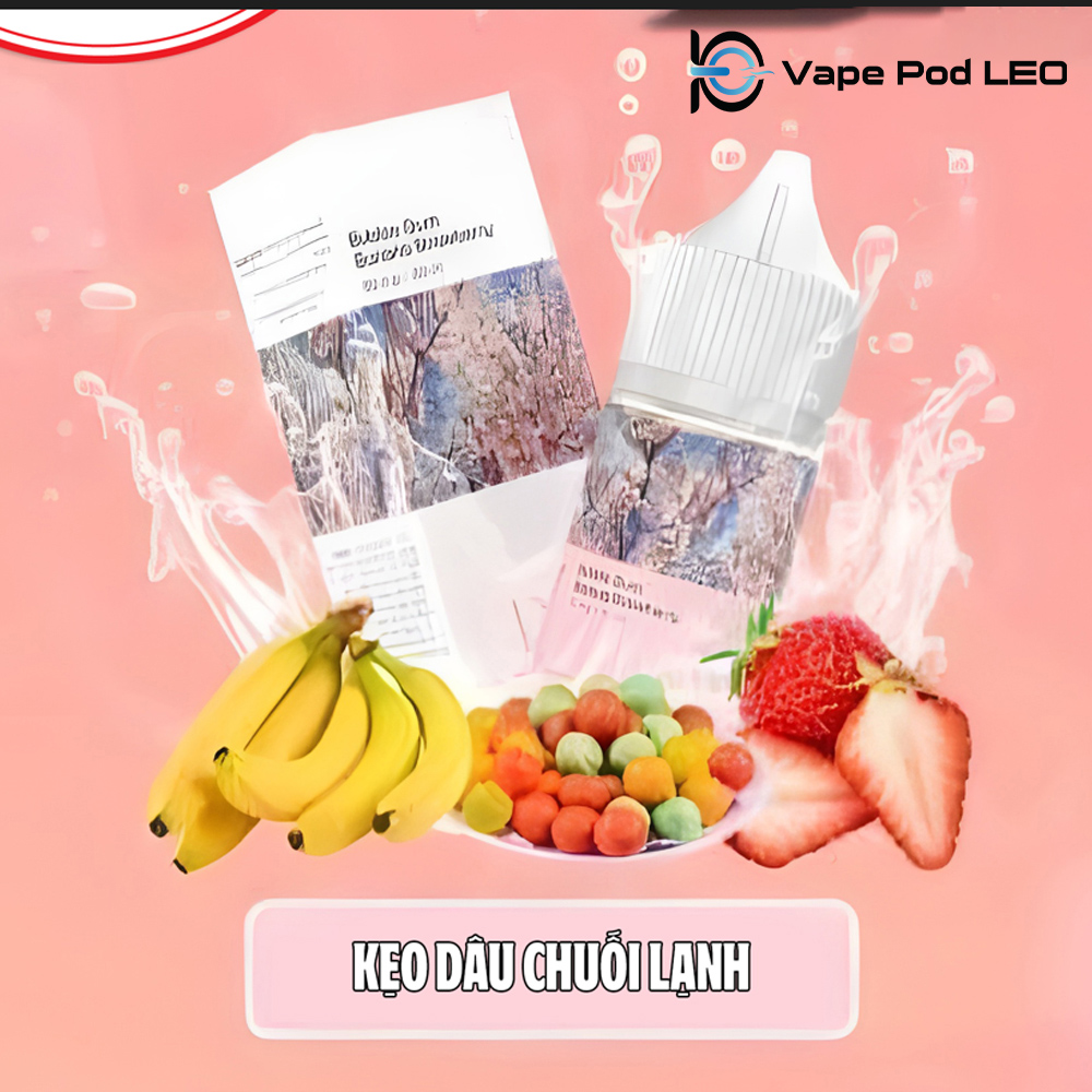 DEKO Kẹo Gum Dâu Chuối 30ml Bubble Gum Strawberry Banana