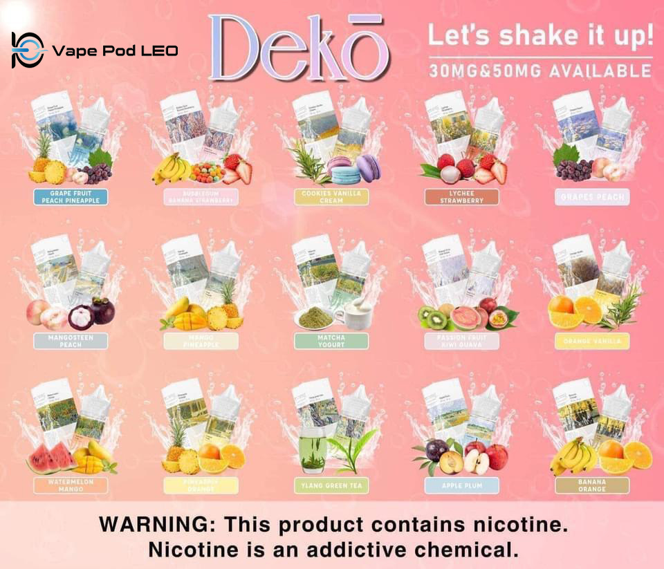 DEKO Vải Dâu 30ml Lychee Strawberry