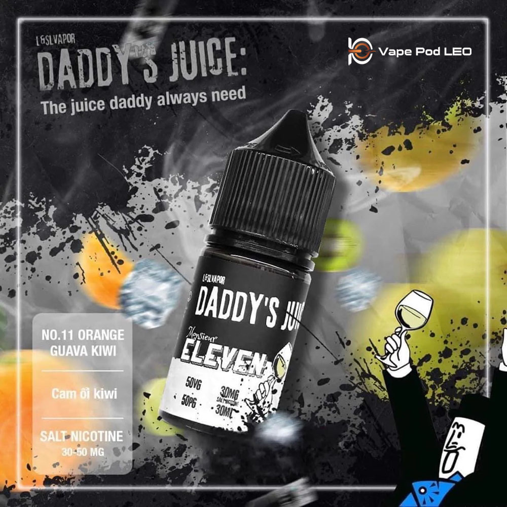 Daddy Juice No.11 Cam Ổi Kiwi 30ml   Orange Guava Kiwi