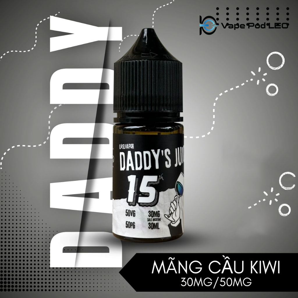 Daddy Juice No.15 Mãng Cầu Kiwi 30ml Soursop Kiwi