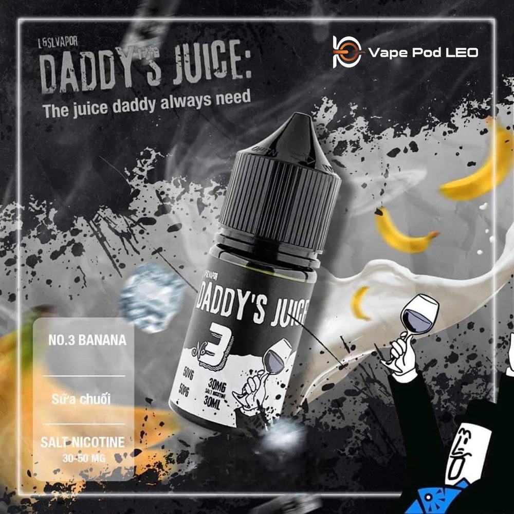 Daddy Juice No.3 Sữa Chuối 30ml   Banana Milk