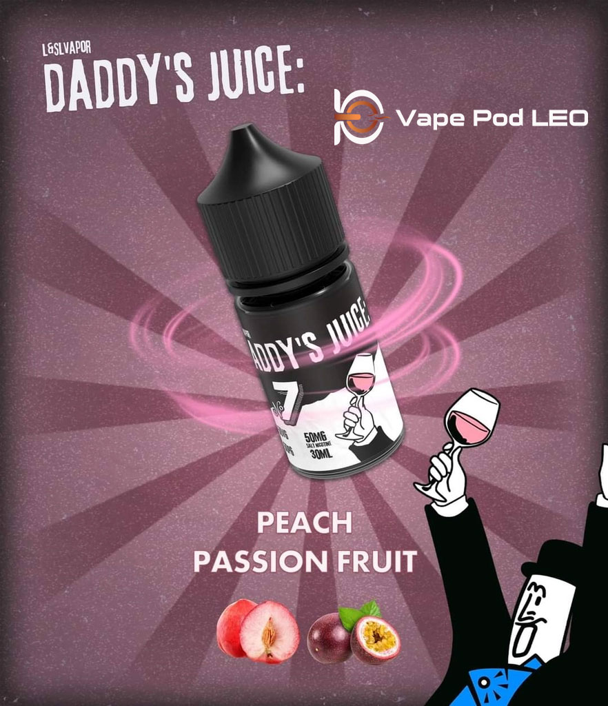 Daddy Juice No.7 Đào Chanh Leo 30ml Peach Passion Fruit