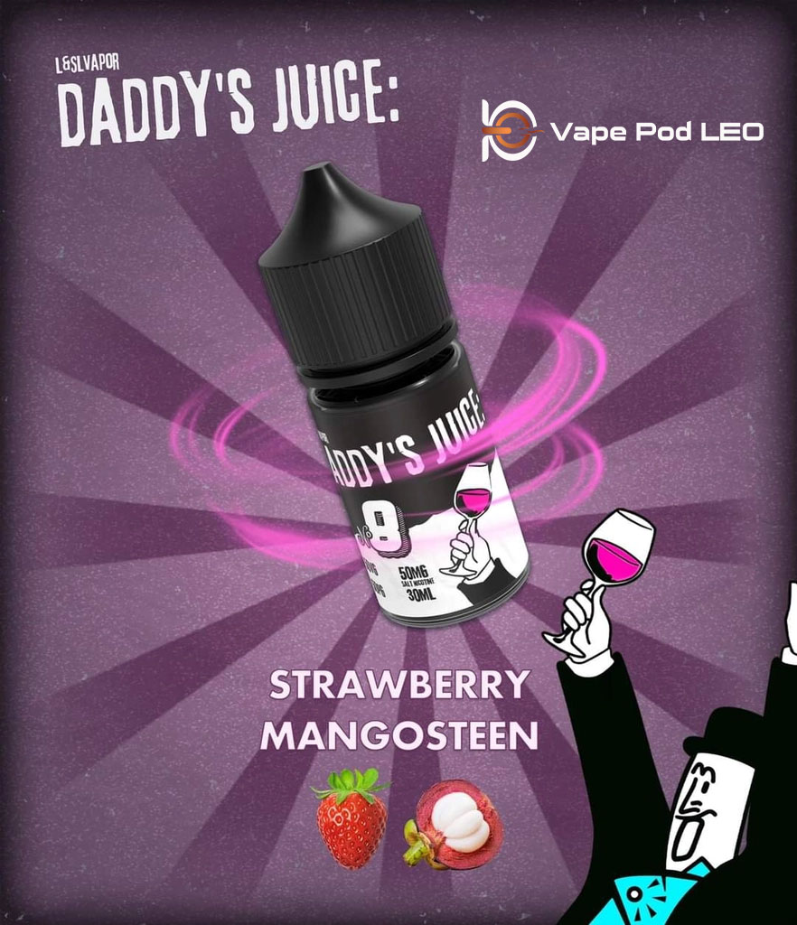 Daddy Juice No.8 Măng Cụt Dâu Tây Lạnh 30ml