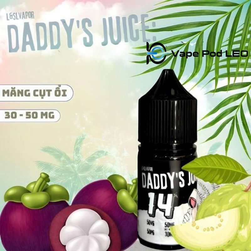 Daddy No.14 Măng Cụt Ổi 30ml Mangosteen Guava