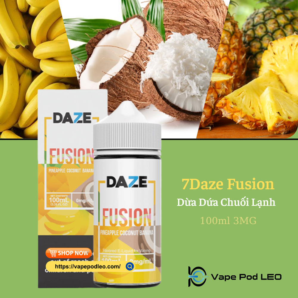 Daze Fusion Pineapple Coconut Banana 