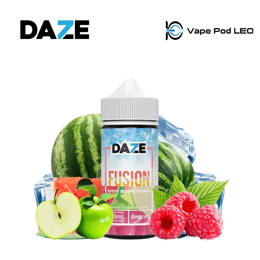 Daze Fusion Raspberry Green Apple Watermelon 100ml Mâm Xôi Táo Xanh Dưa Hấu (1)