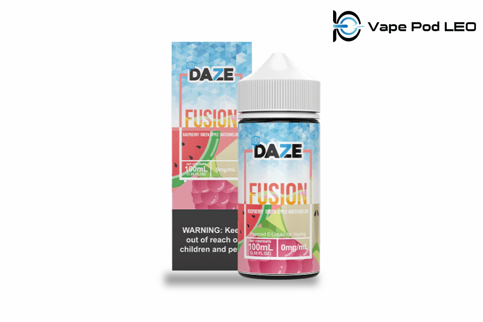 Daze Fusion Raspberry Green Apple Watermelon 100ml Mâm Xôi Táo Xanh Dưa Hấu (4)