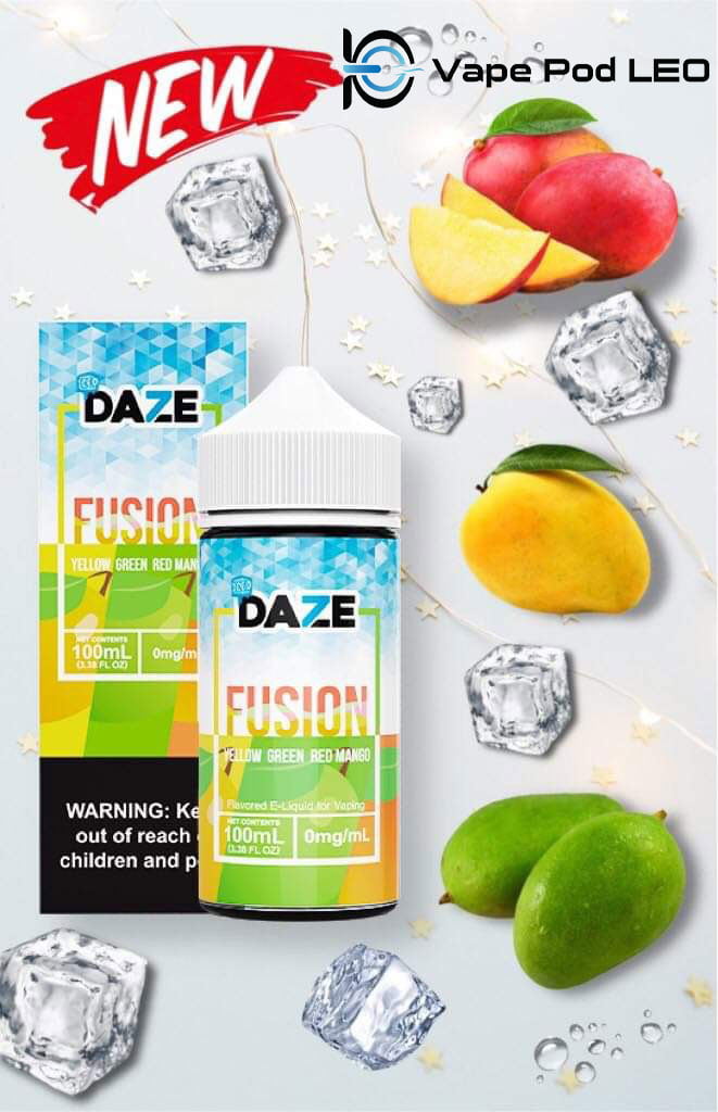 Daze Fusion Xoài xanh đỏ - Yellow Green Red Mango 100ML