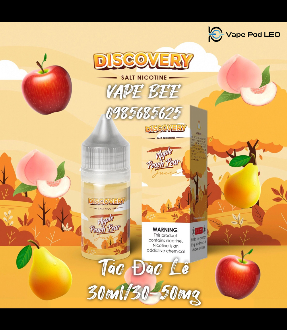 Discovery Táo Đào Lê 30ml   Apple Peach Pear