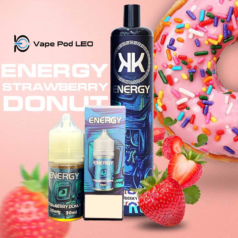 Energy Donut Dâu 30ml Strawberry Donut