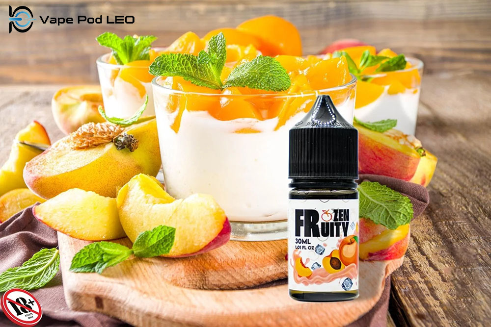 FROZEN FRUITY Sữa Chua Đào 30ml Peach Yogurt Ice