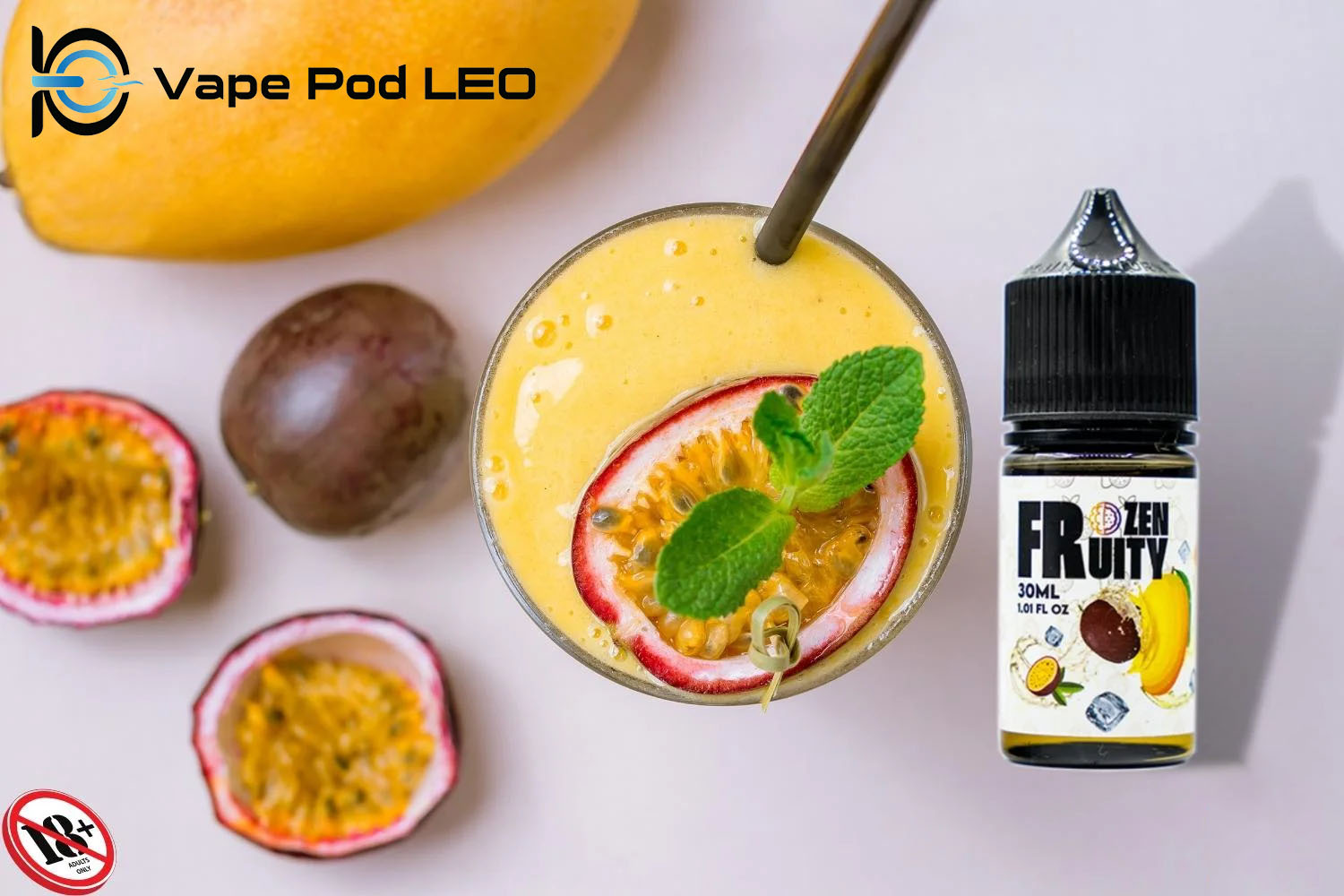 FROZEN FRUITY Xoài Chanh Dây 30ml   Mango Passion Fruit Ice