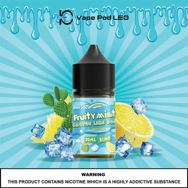 Fruity Mist Soda Chanh Xương Rồng 30ml Cactus Lime Soda