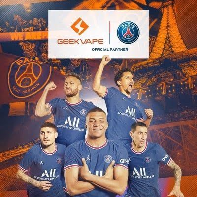 Geekvape là nhà tài trợ cho giải đấu của Paris Saint-Germain