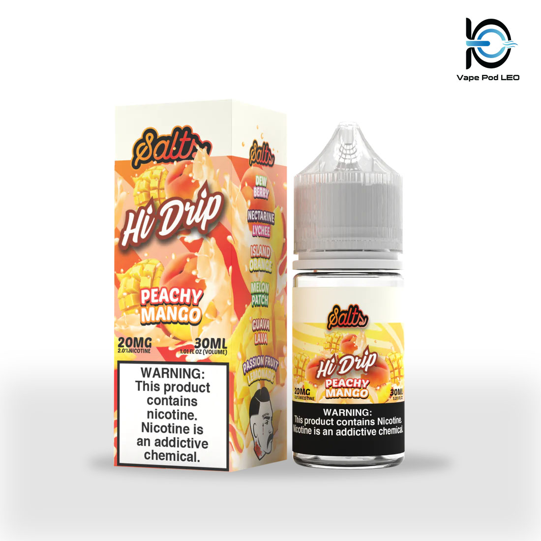 Hi Drip Xoài Đào Lạnh 30ml Iced Mango Peach