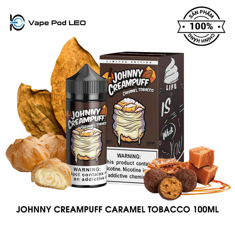 Johnny Creampuff Thuốc Lá Caramel 100ml Caramel Tobacco