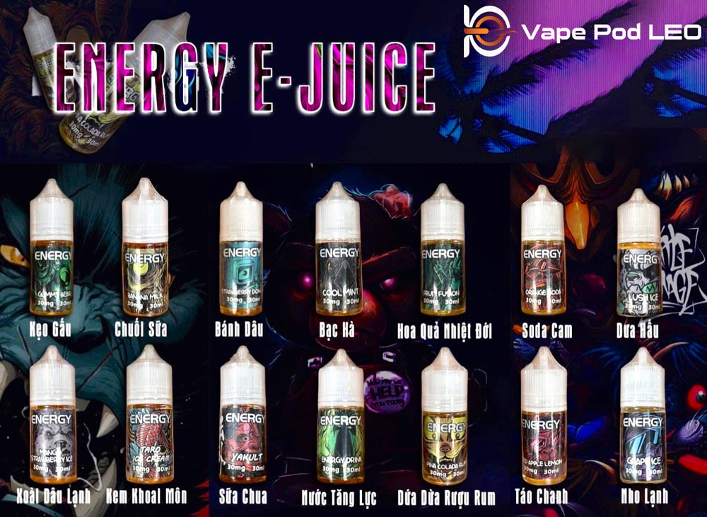 Juice Energy Vị Nào Ngon