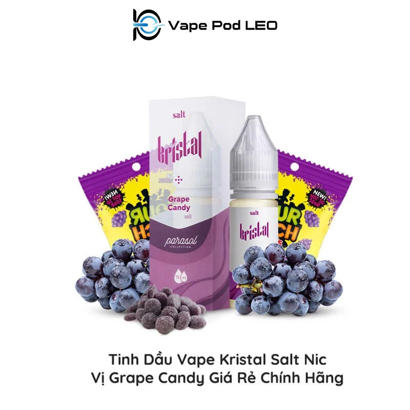 Kristal Kẹo Nho 15ml Grape Candy