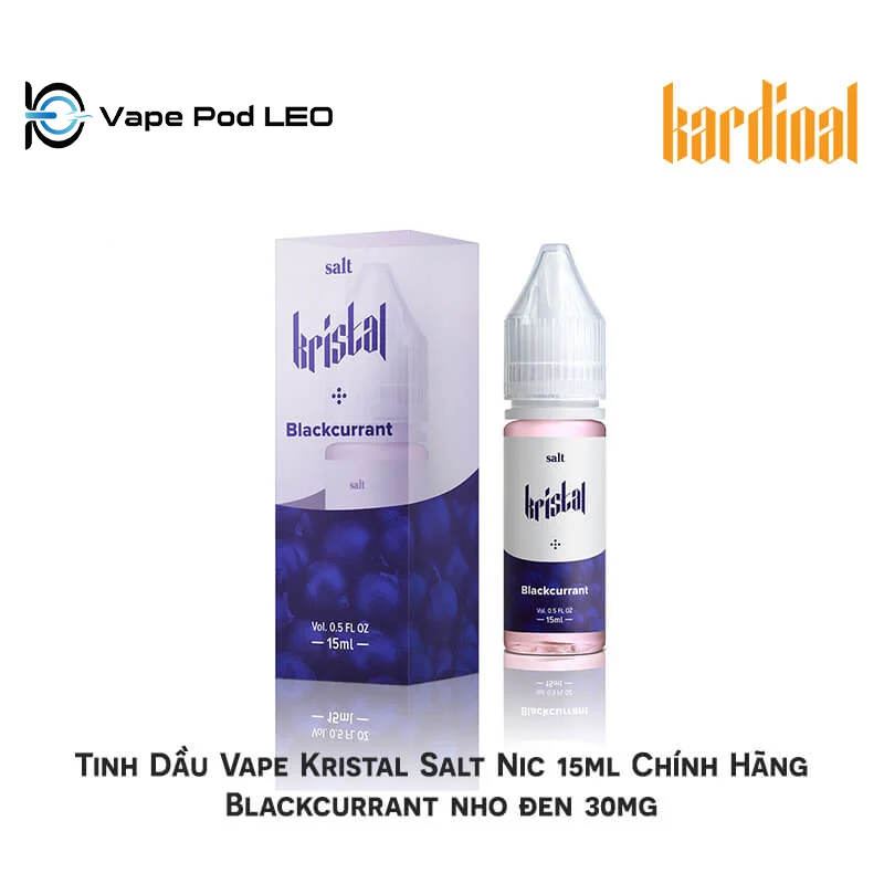 Kristal Lý Chua Đen 15ml   Blackcurrant