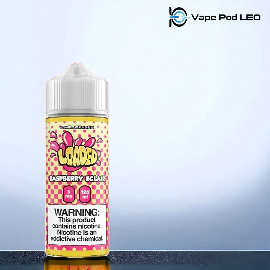 Loaded Bánh Su Mâm Xôi 120ml   Raspberry Eclair