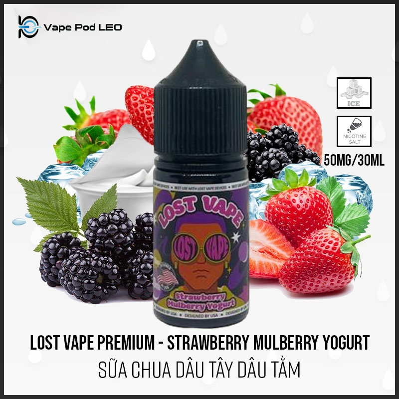 Lost Vape Sữa Chua Dâu Tây Dâu Tằm Lạnh 30ml Mulberry Yogurt Strawberry Ice (3)