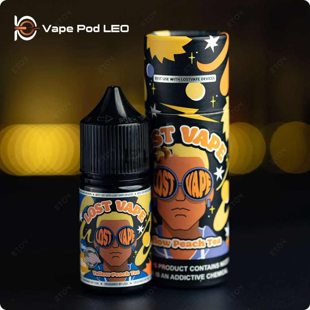 Lost Vape Trà Đào Lạnh 30ml   Yellow Peach Ice Tea