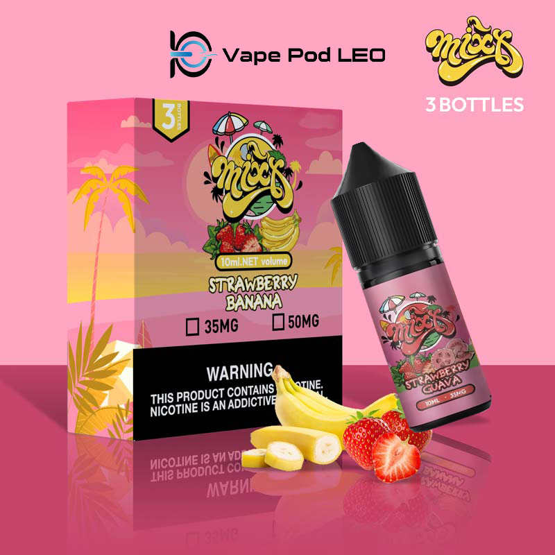 MIXX Dâu Chuối 10ml Strawberry Banana