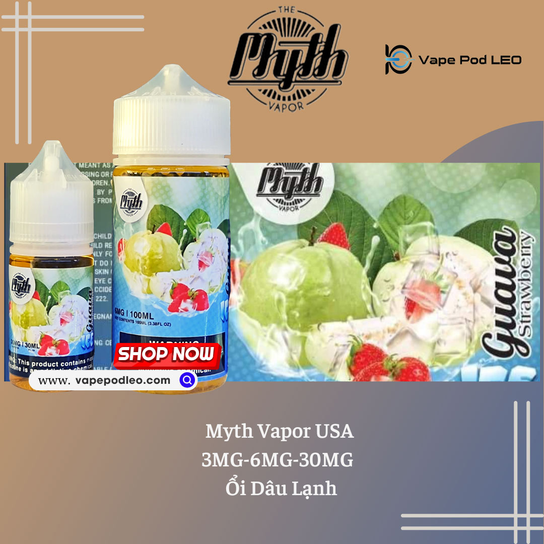 MYTH SALT ỔI DÂU 30ML - GUAVA STRAWBERRY ICE