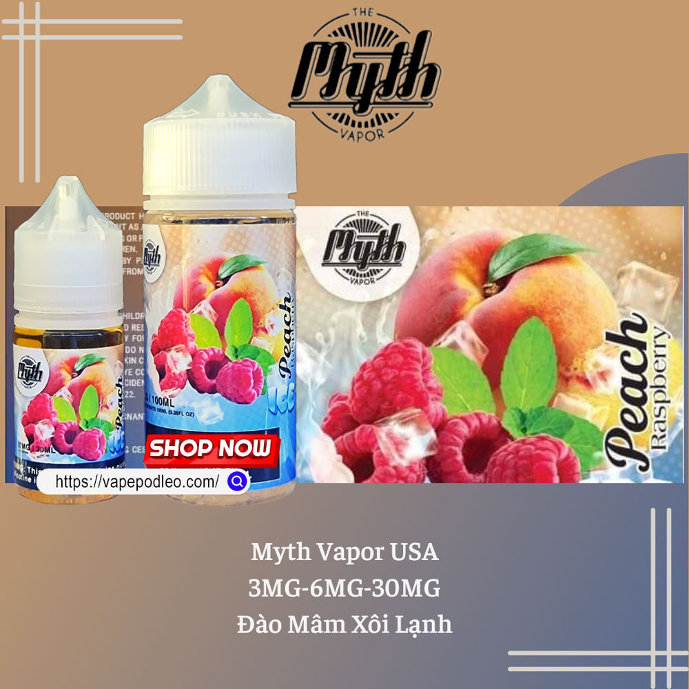 Myth Đào Mâm Xôi 30ml Peach Raspberry Saltnic