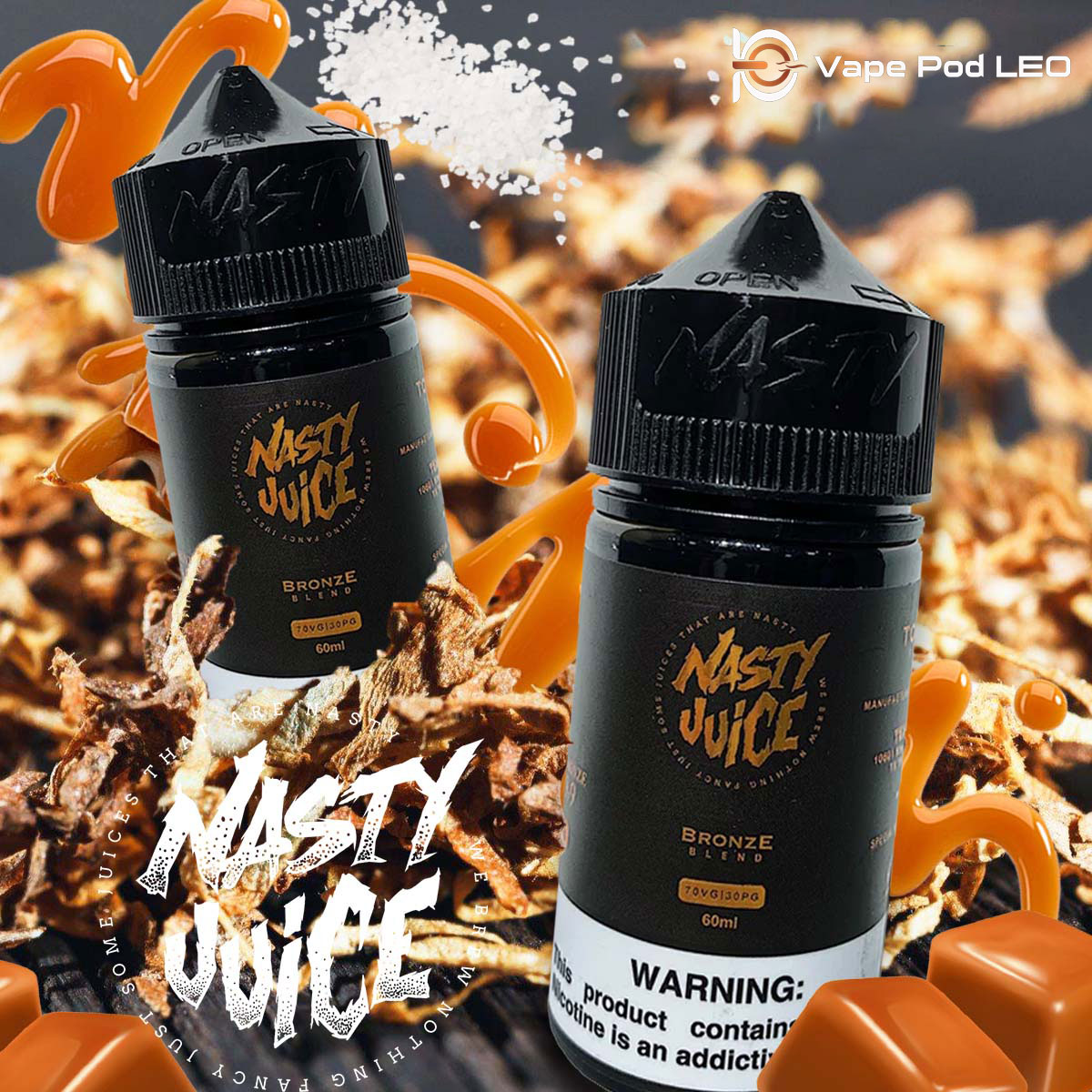 Nasty Bronze Blend Thuốc Lá Caramel 60ml