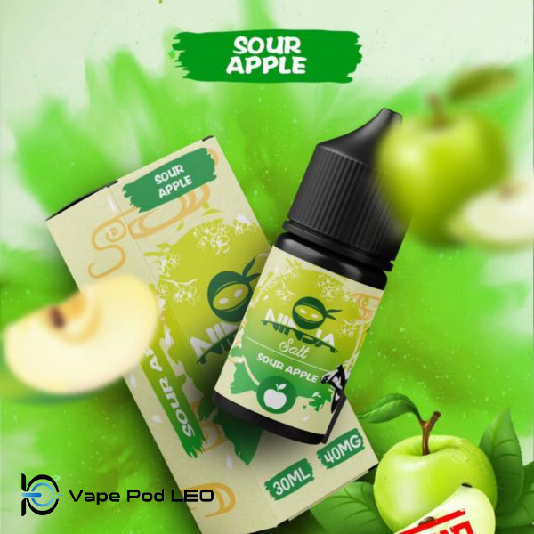 Ninja Salt Táo Xanh 30ml   Sour Apple