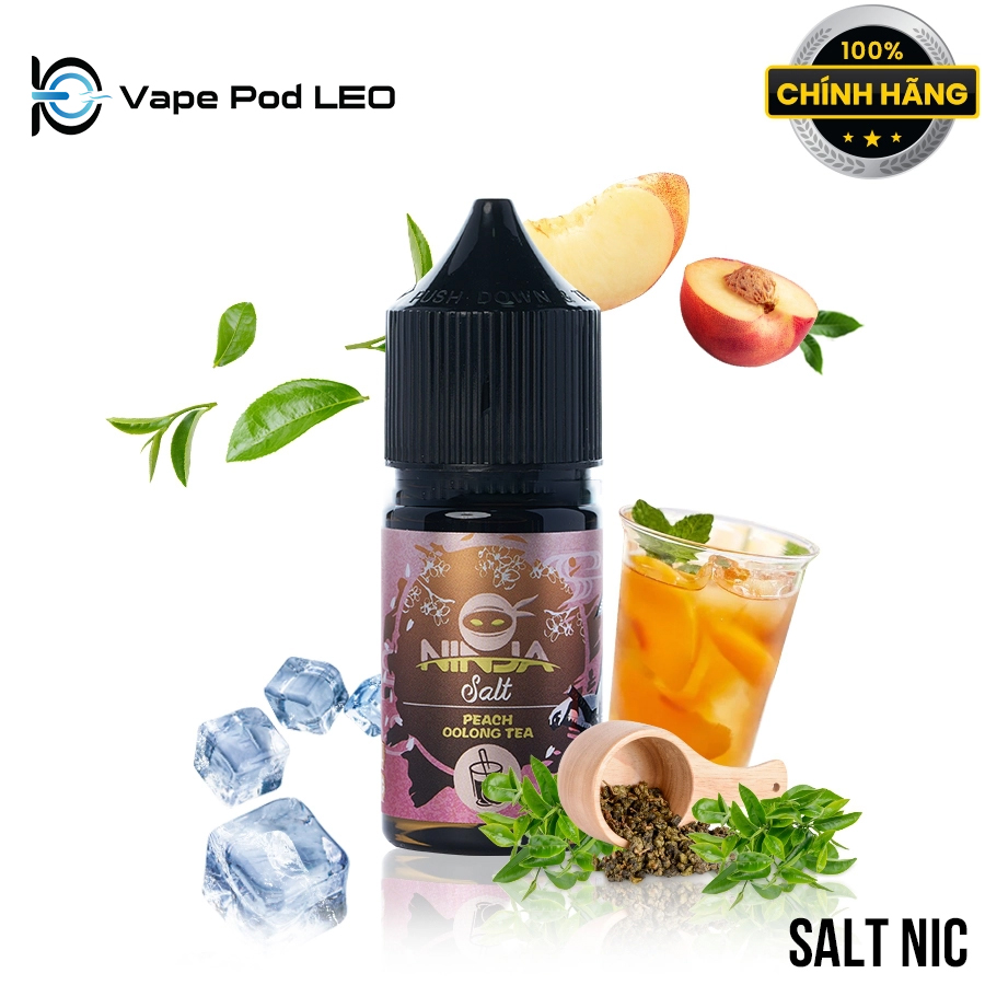 Ninja Salt Trà Oolong Đào 30ml Peach Oolong Tea