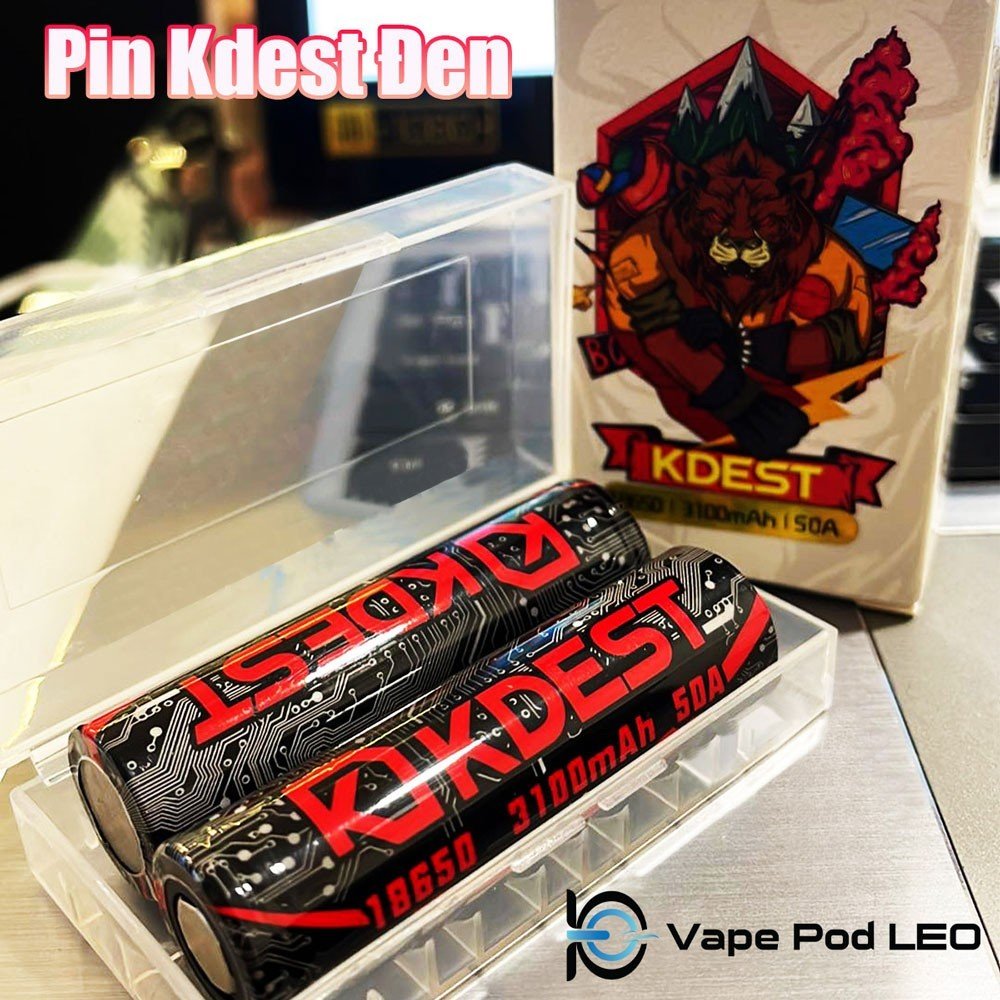 Pin KDEST 18650 3100mAh 50A Pin Đỏ