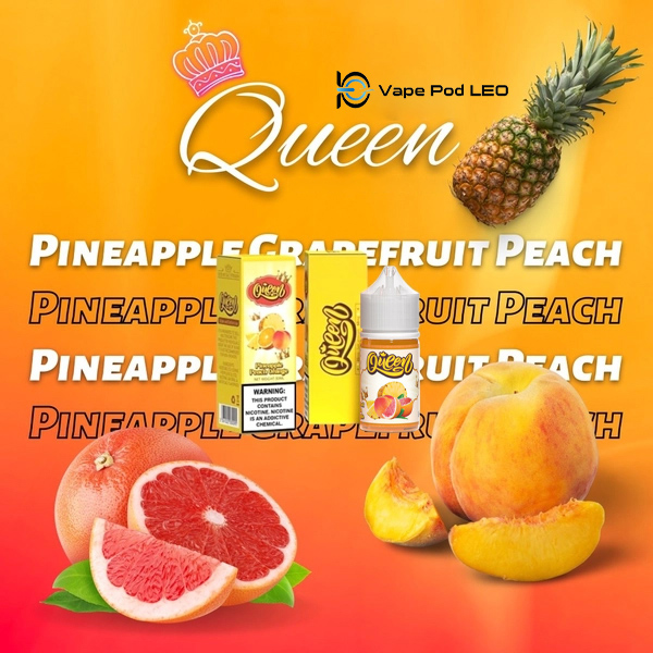 Queen Bưởi Đào Dứa 30ml - Grapefruit Peach Pineapple