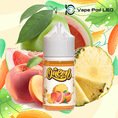 Queen Bưởi Đào Dứa 30ml Grapefruit Peach Pineapple