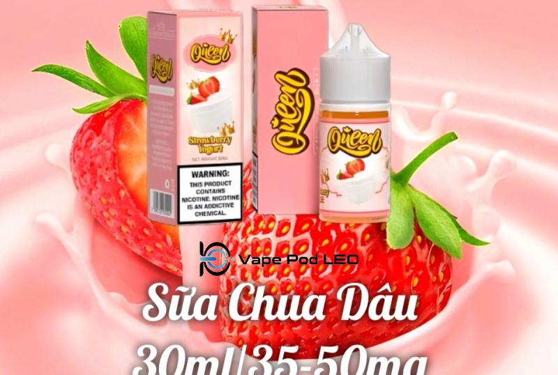 Queen Dâu Vải 30ml   Strawberry Lychee